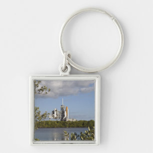 Space Shuttle Atlantis sits ready Keychain