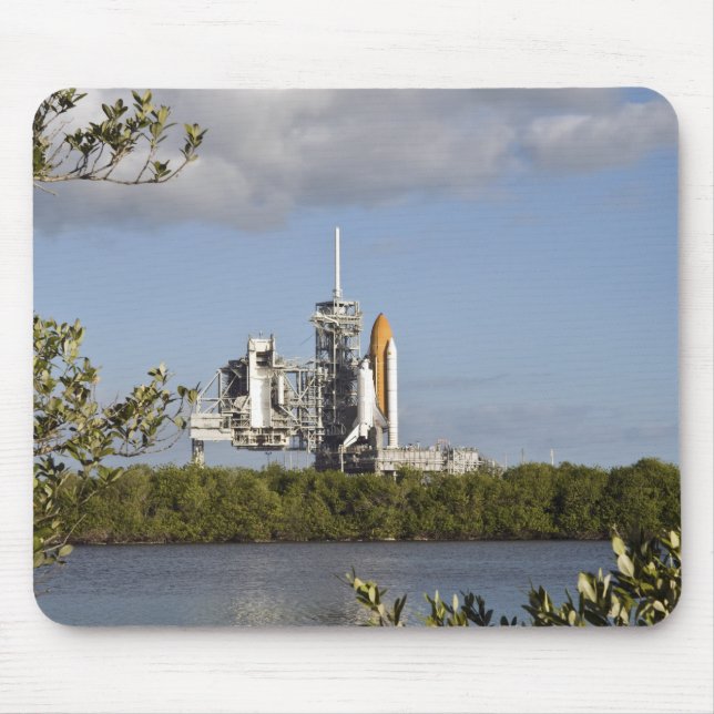 Space Shuttle Atlantis sits ready Mouse Pad (Front)