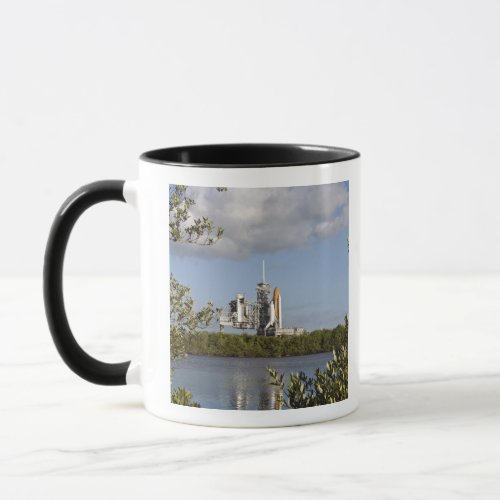 Space Shuttle Atlantis sits ready Mug