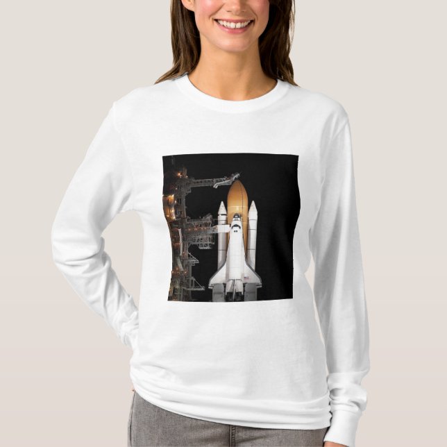 Space shuttle Atlantis sits ready T-Shirt (Front)