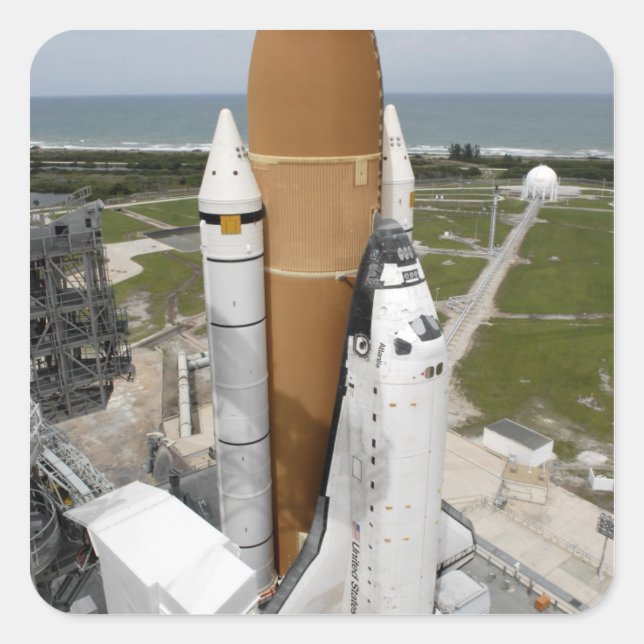 Space shuttle Atlantis Square Sticker (Front)