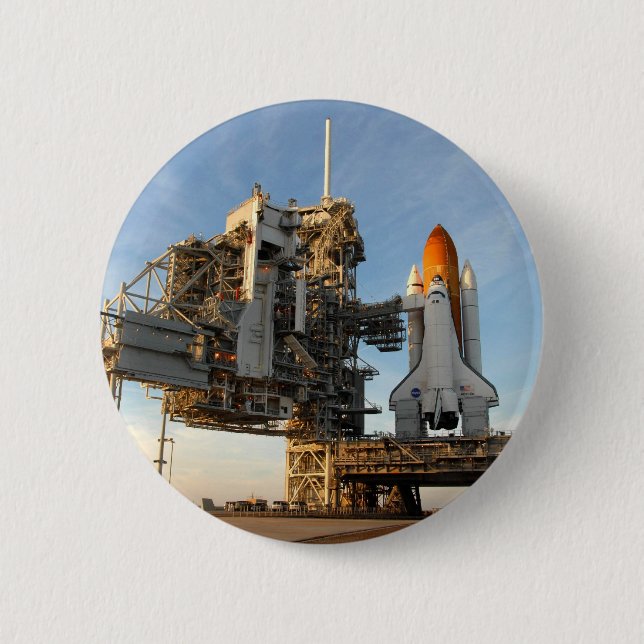 Space Shuttle Atlantis (STS-122) - launch pad Button (Front)