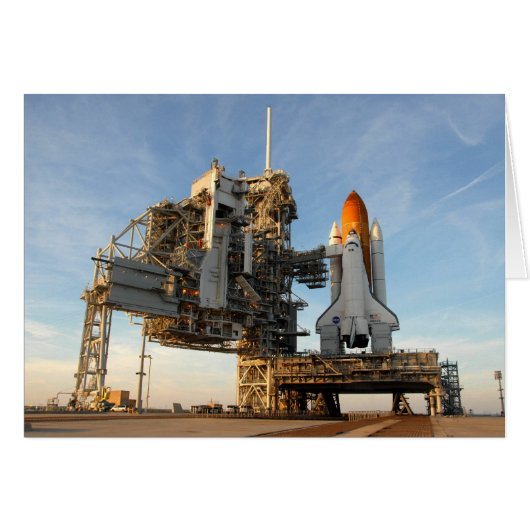 Space Shuttle Atlantis (STS-122) - launch pad Cards (Front Horizontal)