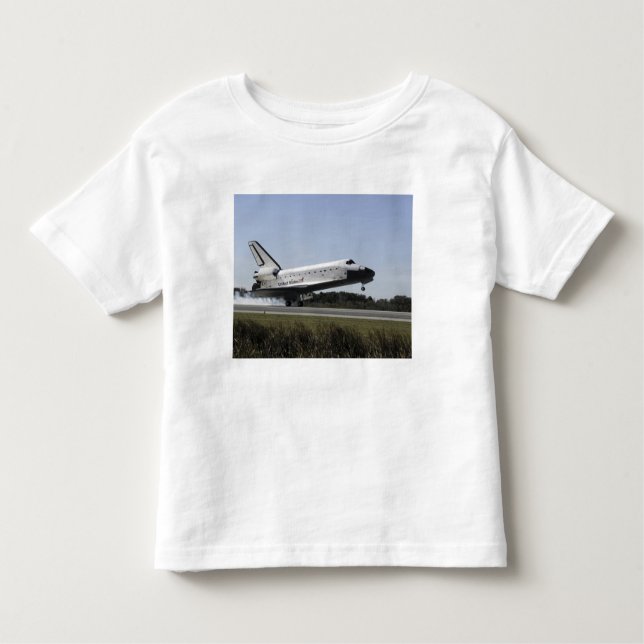 Space shuttle Atlantis touches down 3 Toddler T-shirt (Front)