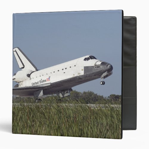Space shuttle Atlantis touches down on Runway 3 Binder