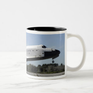 Space shuttle Atlantis touches down Two-Tone Coffee Mug