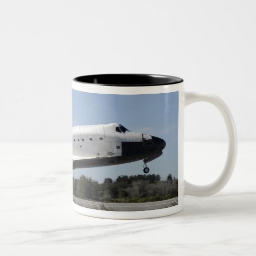 Space shuttle Atlantis touches down Two_Tone Coffee Mug