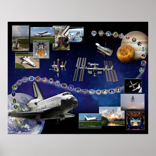 Space Shuttle Atlantis Tribute Poster (Front)