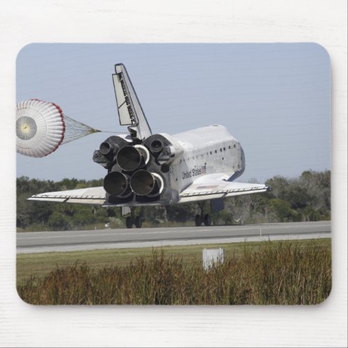 Space shuttle Atlantis unfurls its drag chute 2 Mouse Pad