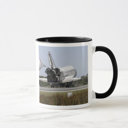 Space shuttle Atlantis unfurls its drag chute 2 Mug