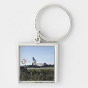 Space shuttle Atlantis unfurls its drag chute Keychain