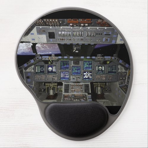 Space Shuttle Atlantiss Glass Cockpit Gel Mouse Pad