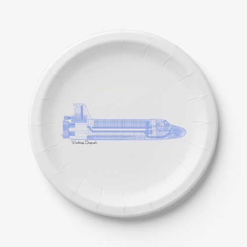 Space Shuttle Birthday Plates