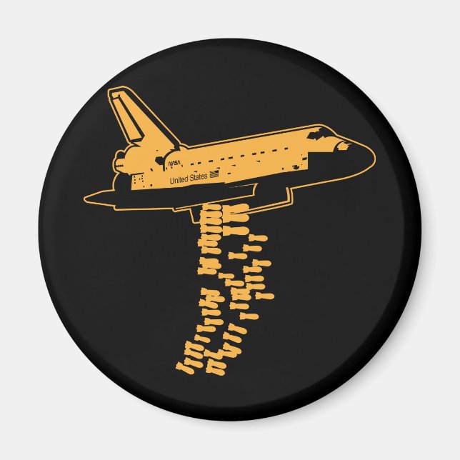 Space Shuttle Bomber Magnet (Front)