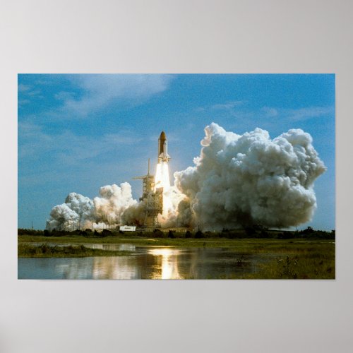 Space Shuttle Columbia Launch STS_55 Poster
