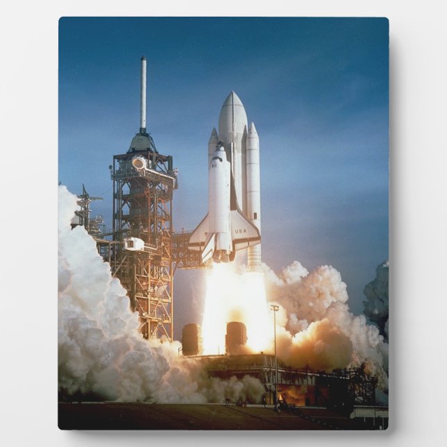 Space Shuttle Columbia Launching Plaque (Front)
