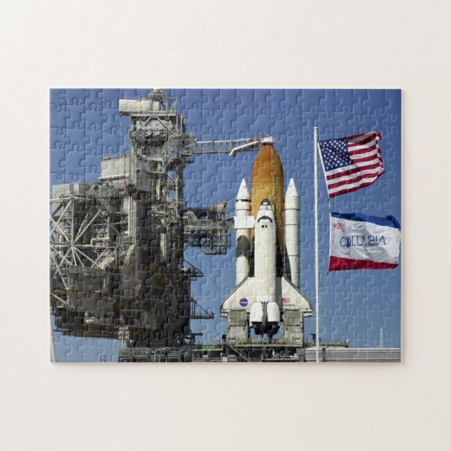 Space Shuttle Columbia Prepares Jigsaw Puzzle (Horizontal)