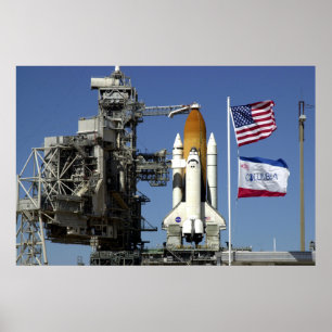 Space Shuttle Columbia Preps Poster