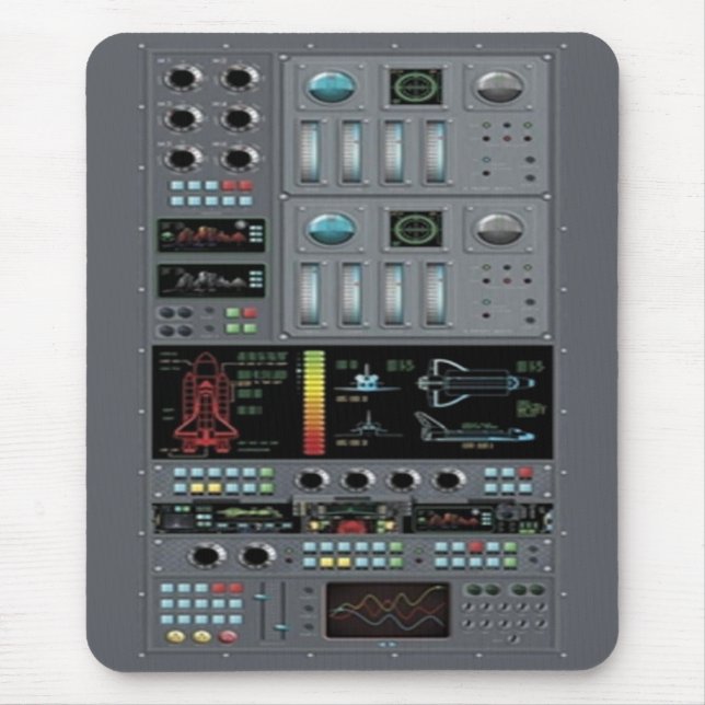 Space Shuttle Control Board Mouse Pad (Front)