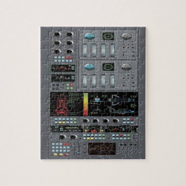 Space Shuttle Control Panel Jigsaw Puzzle (Vertical)