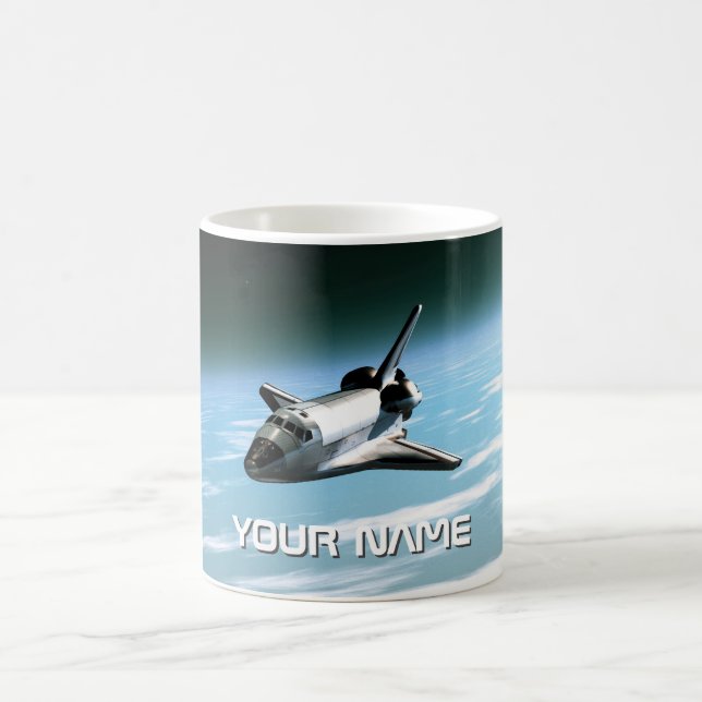 Space shuttle. Customizable Coffee Mug (Center)