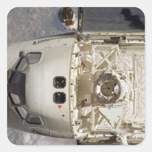 Space Shuttle Discovery 12 Square Sticker (Front)