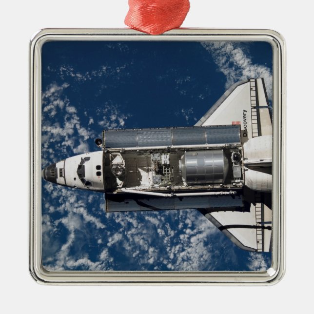Space Shuttle Discovery 16 Metal Ornament (Front)