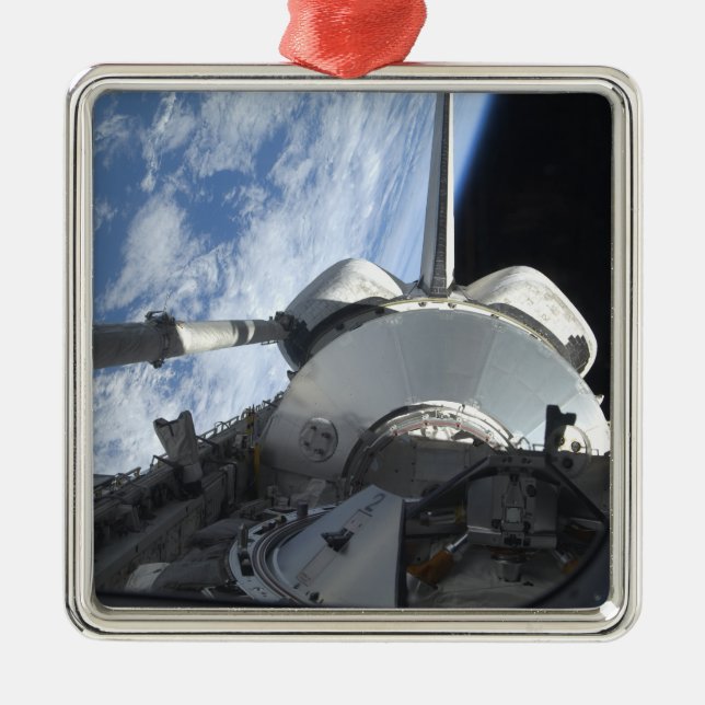 Space Shuttle Discovery 9 Metal Ornament (Front)