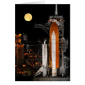 Space Shuttle Discovery and Moon (Front)
