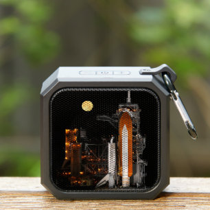 Space Shuttle Discovery and Moon Bluetooth Speaker