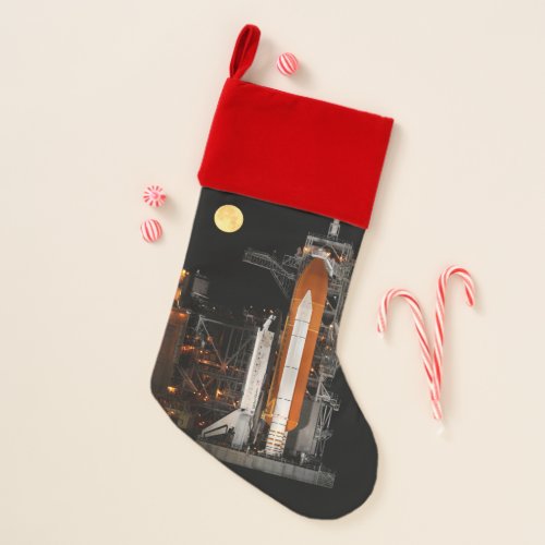 Space Shuttle Discovery and Moon Christmas Stocking