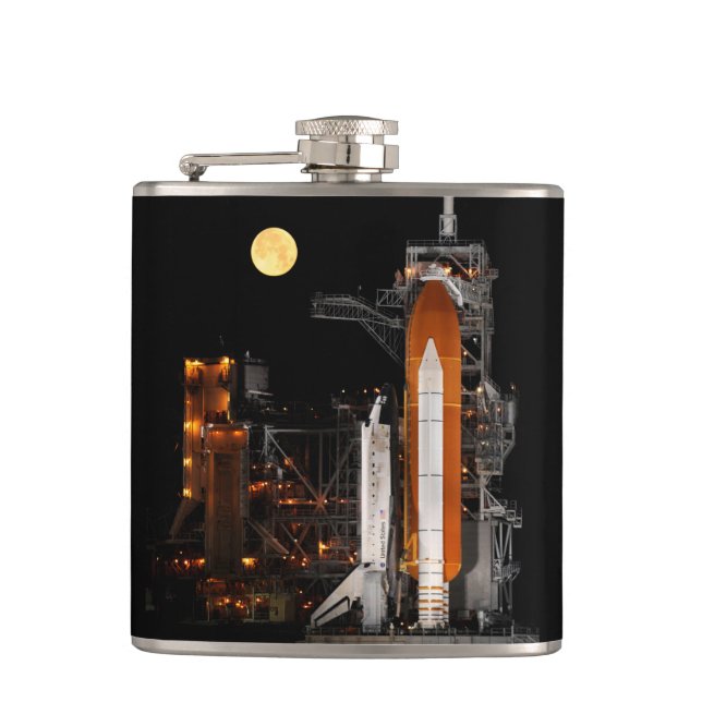 Space Shuttle Discovery and Moon Flask (Front)