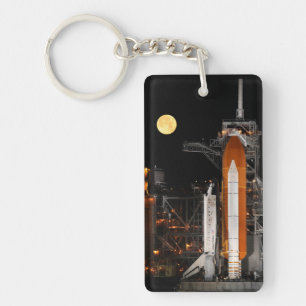 Space Shuttle Discovery and Moon Keychain
