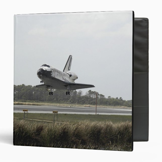 Space Shuttle Discovery approaches landing Binder (Front/Inside)