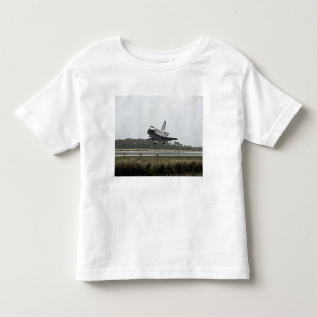 Space Shuttle Discovery approaches landing Toddler T-shirt (Front)