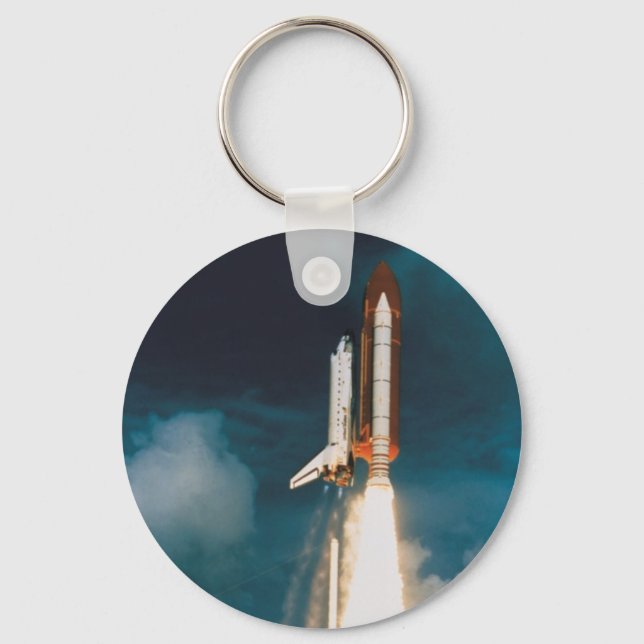 Space Shuttle Discovery Blast Off Keychain (Front)