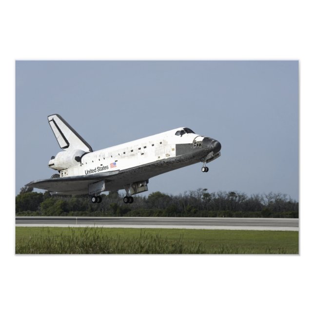 Space shuttle Discovery lands on Runway 33 2 Photo Print (Front)