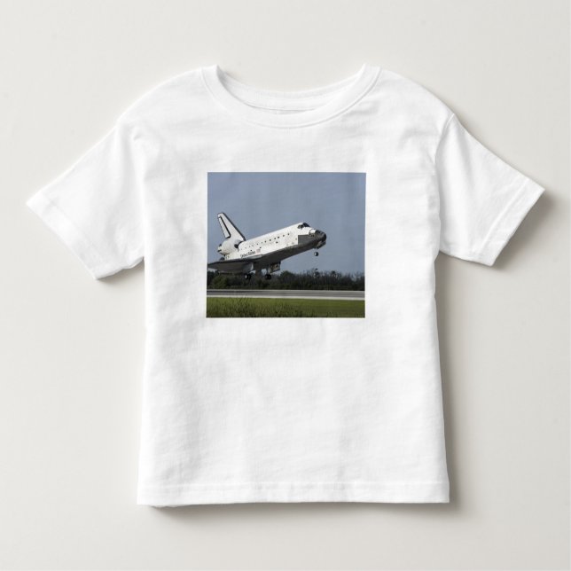 Space shuttle Discovery lands on Runway 33 2 Toddler T-shirt (Front)