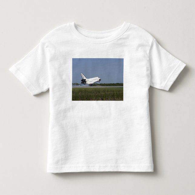 Space shuttle Discovery lands on Runway 33 4 Toddler T-shirt (Front)