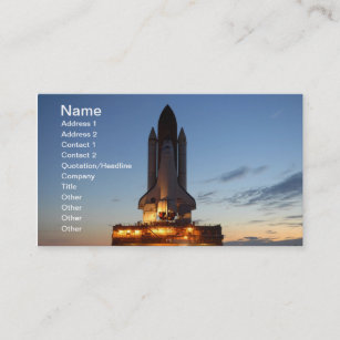 Space Shuttle Discovery Launch NASA Business Card