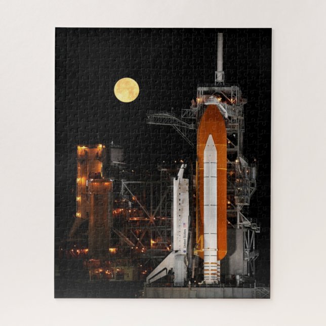 Space Shuttle Discovery Launch Pad Jigsaw Puzzle (Vertical)