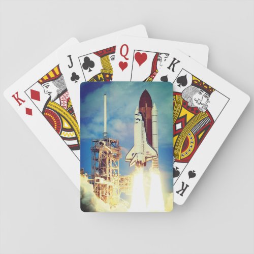 Space Shuttle Discovery Launch Poker Cards