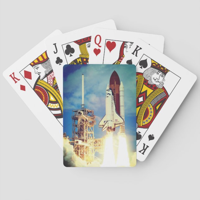 Space Shuttle Discovery Launch Poker Cards (Back)