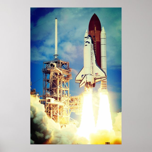 Space Shuttle Discovery Launch Poster (Front)