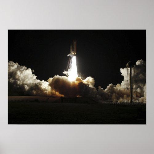 Space shuttle Discovery lifts off Poster