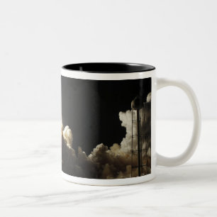 Space shuttle Discovery lifts off Two-Tone Coffee Mug