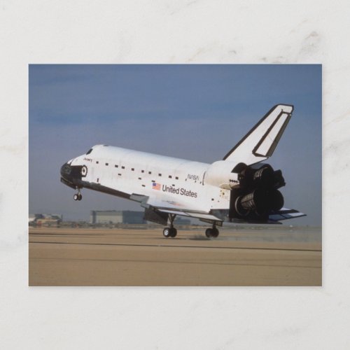 Space shuttle Discovery Mojave Desert California Postcard