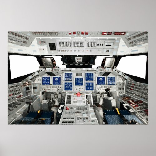 Space Shuttle Discovery OV_103 Cockpit Poster