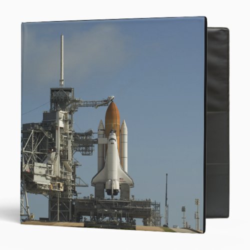 Space Shuttle Discovery sits ready 2 3 Ring Binder