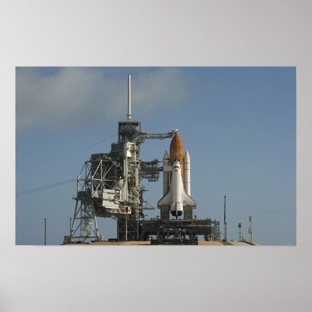 Space Shuttle Discovery sits ready 2 Poster (Front)